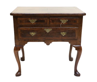 Lot 1177 - A George I Figured Walnut and Featherbanded...