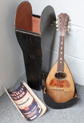 Lot 208 - Bowl Back Mandolin labeled Domenico Zanoni...