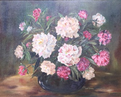 Lot 1212 - Muriel Reynolds (20th Century) "Peonies"...