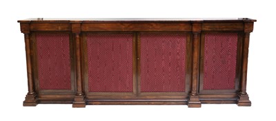 Lot 264 - A Regency Rosewood Breakfront Side Cabinet,...