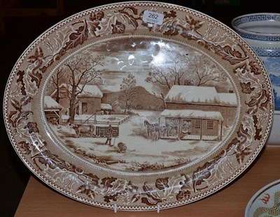 Lot 262 - Johnson Brothers meat plate Home for Historic America, 50cm wide