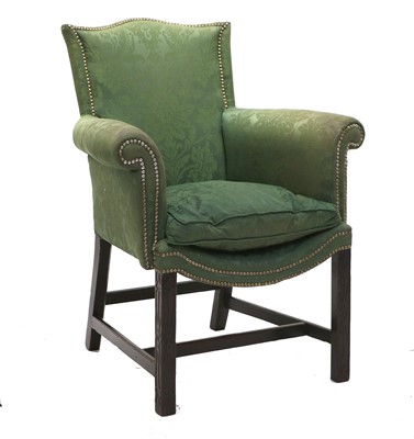 Lot 1136 - A George III Mahogany Armchair, circa 1800,...