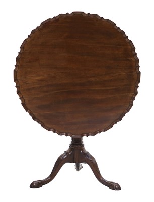 Lot 1214 - A George III Mahogany Tilt-Top Tripod Table,...