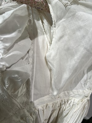 Lot 2249 - Circa 1830s Century White Cotton Dress with...