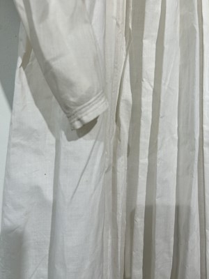 Lot 2249 - Circa 1830s Century White Cotton Dress with...