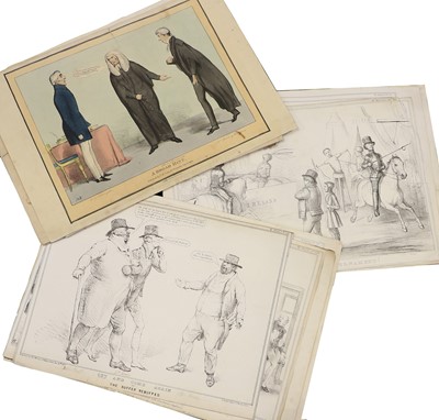 Lot 276 - Satirical Prints A collection of satires and...