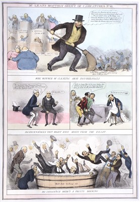 Lot 276 - Satirical Prints A collection of satires and...