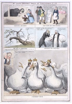 Lot 276 - Satirical Prints A collection of satires and...
