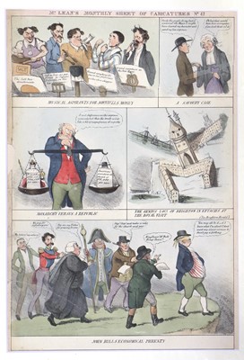 Lot 276 - Satirical Prints A collection of satires and...