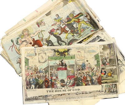 Lot 276 - Satirical Prints A collection of satires and...