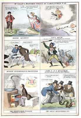Lot 276 - Satirical Prints A collection of satires and...