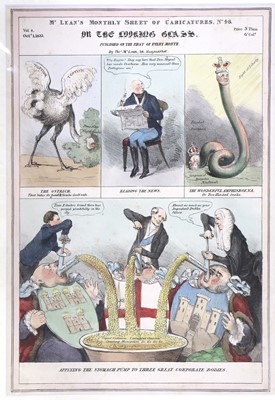 Lot 276 - Satirical Prints A collection of satires and...