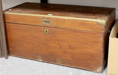 Lot 1048 - A 19th Century Brass-Mounted Chest, 94cm by...