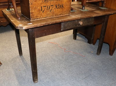 Lot 1207 - A French Farmhouse Table, 141cm by 82cm by 74cm