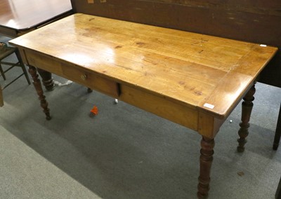 Lot 1166 - A French Farmhouse Table, 160cm by 68cm by 73cm