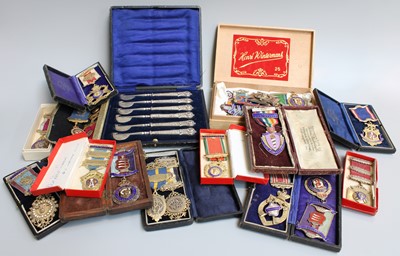 Lot 118 - A Collection of Enamelled Silver and Silver...