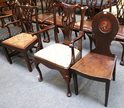 Lot 1161 - A George III Mahogany Open Armchair, with...