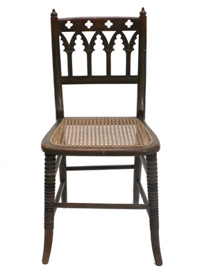 Lot 175 - A Gothic Painted 19th Century Chair and a...