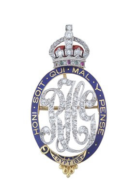 Lot 2321 - A Royal Horse Guards Diamond, Enamel and...
