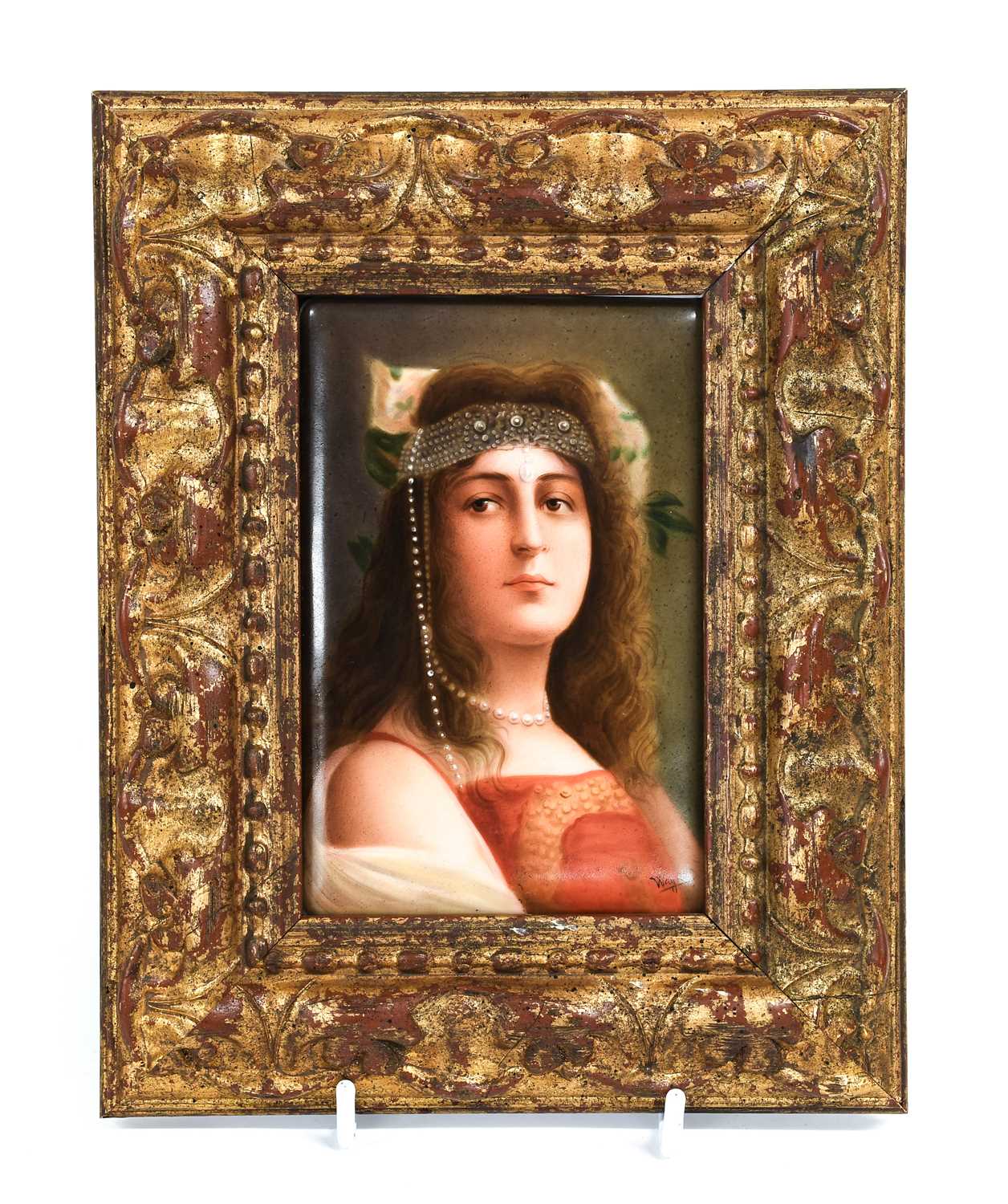 Lot 147 - A Hutschenreuther Porcelain plaque, 19th...