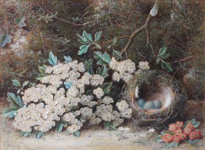 Lot 1298 - William Hough (1819-1897) Still life of a bird'...