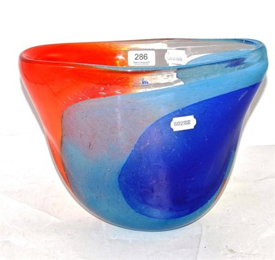 Lot 286 - Modern art glass coloured vase