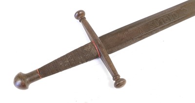 Lot 202 - A Moroccan Jambiya, with 23cm curved steel...