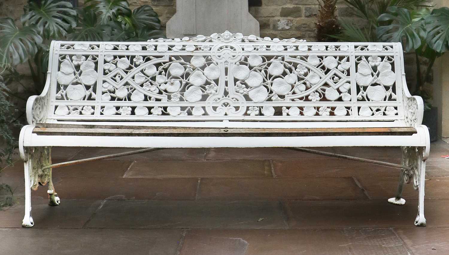 Lot 368 - A Coalbrookdale Cast Iron Nasturtium Pattern
