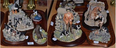 Lot 291 - Nine assorted Border Fine Arts figure and animal groups