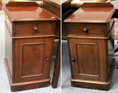 Lot 1108 - A Pair of Converted Mahogany Pedestals, each...