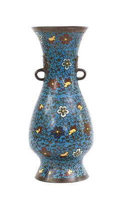 Lot 238 - A Chinese Champleve Enamel Vase, 17th century,...