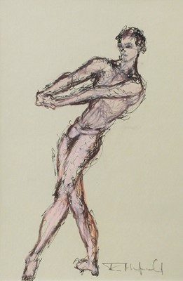 Lot 1117 - Tom Merrifield (b.1932) Ballet dancer Signed,...