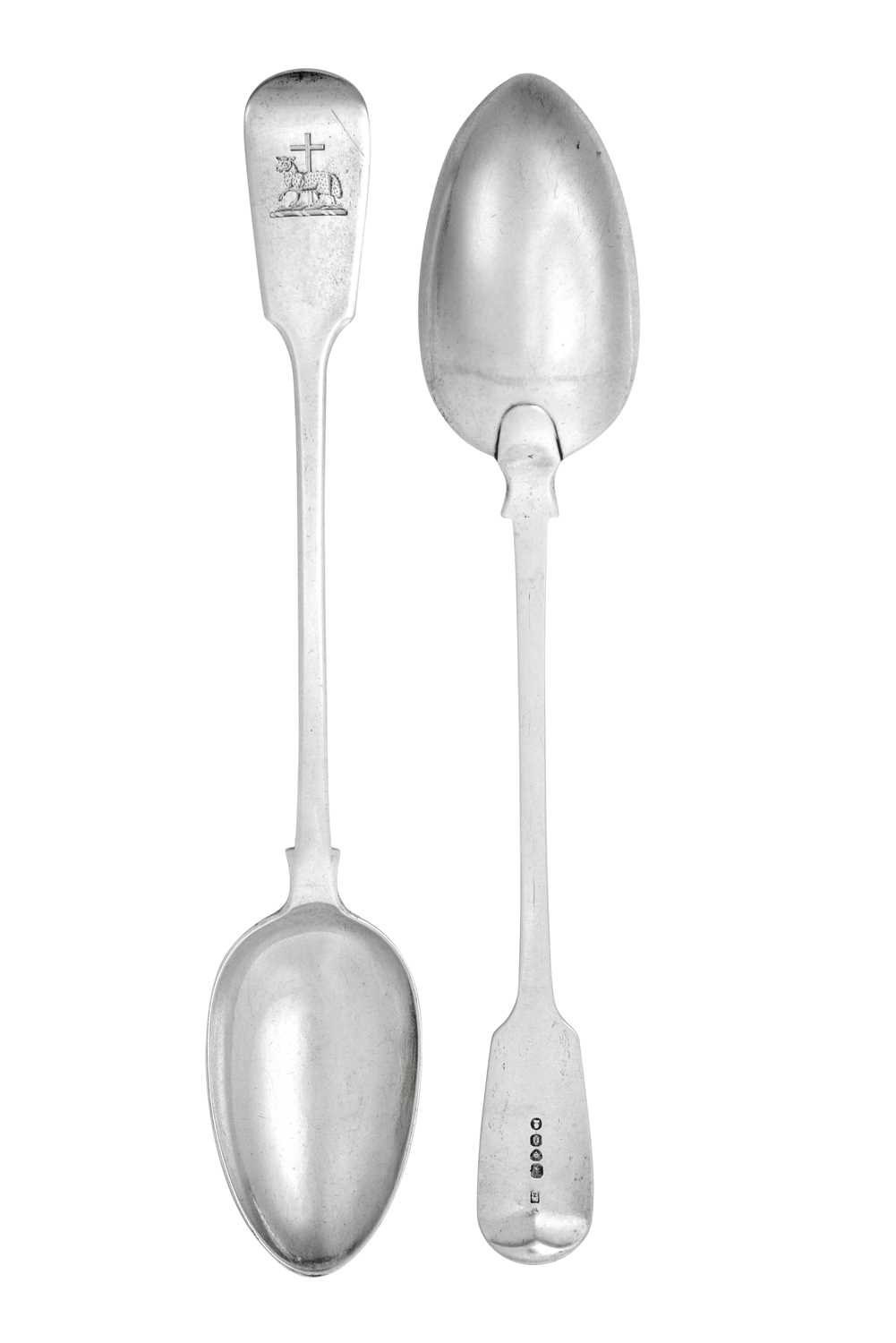 Lot 2230 - A Pair of George IV Silver Basting-Spoons