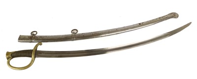 Lot 203 - A French Model 1829 Mounted Artillery Sword,...