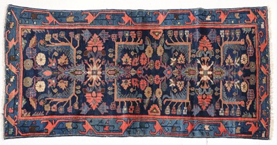 Lot 1009 - Hamadan Rug West Iran, circa 1940 The indigo...