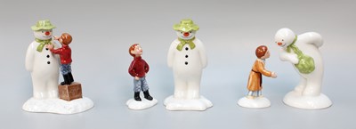 Lot 25 - Royal Doulton "The Snowman" Figures, after...