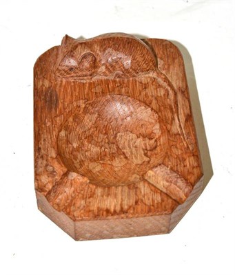 Lot 307 - A Robert 'Mouseman' Thompson oak ashtray