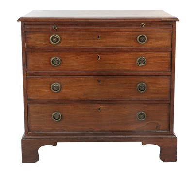 Lot 1217 - A George III Mahogany Straight-Front Chest of...