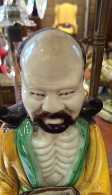 Lot 165 - A Chinese Porcelain Figure of an Emaciated...