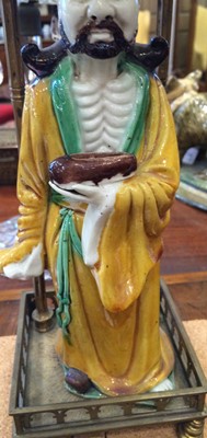 Lot 165 - A Chinese Porcelain Figure of an Emaciated...