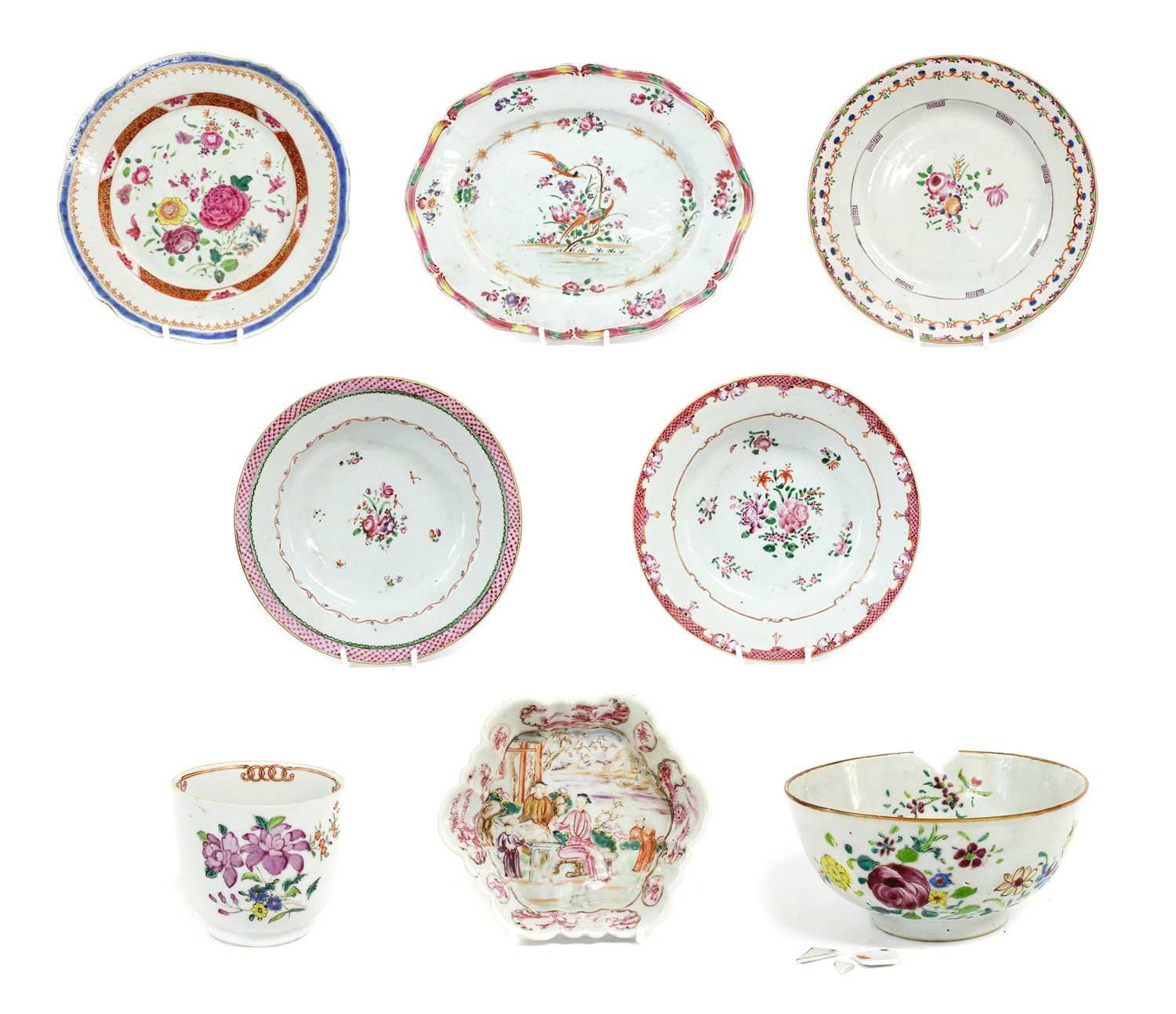 Lot 178 - ~ A Chinese Porcelain Teapot Stand, Qianlong,...