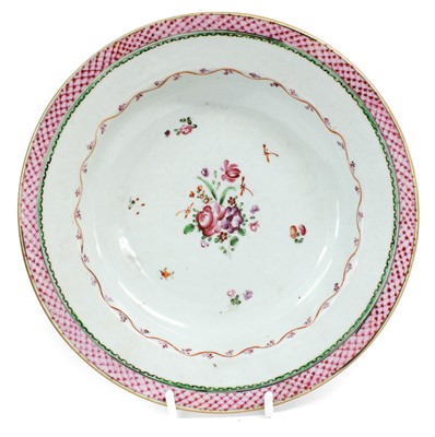 Lot 178 - ~ A Chinese Porcelain Teapot Stand, Qianlong,...