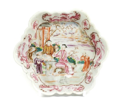 Lot 178 - ~ A Chinese Porcelain Teapot Stand, Qianlong,...
