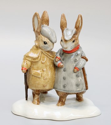 Lot 73 - Beswick Beatrix Potter 'Two Gentleman Rabbits',...
