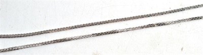 Lot 313 - An 18ct white gold foxtail link chain