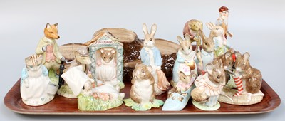 Lot 33 - Beswick Beatrix Potter Figures, all with the...