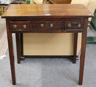 Lot 1042 - A Side Table, with three drawers