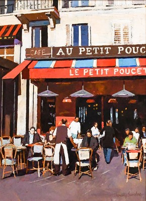 Lot 1029 - Jeremy Sanders (b.1969) Parisian cafe with...