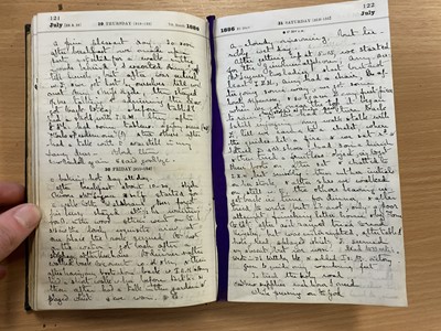 Lot 266 - Manuscript Diaries A collection of late 19th...