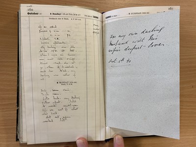 Lot 266 - Manuscript Diaries A collection of late 19th...